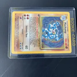 1999 Base Set 1st Edition Machamp Holo Card 8/102 WOTC Pokemon TCG Original - Image 4
