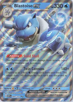Blastoise ex 009/165 Jumbo Cards Holo - Image 1