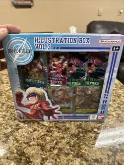 One Piece TCG Illustration Box Vol. 3 BANDAI 4 Booster Packs 2 Promo Cards New - Image 2