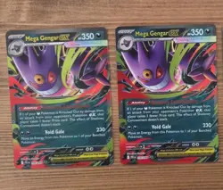 Lot of (2) 2025 Pokemon Mega Gengar ex Full Art Double Rare Cards 056/094 - NM - Image 1
