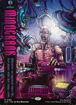 3 Secret Lair Iron Maiden Cards Nekusar The Mindrazer, Mindcrank, & IM Foil - Image 2