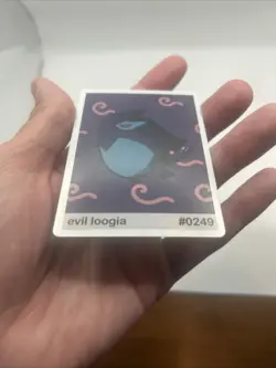 Pookiemoot Evil Loogia #0249 Chase Holo Rare Pokemon Derpy Fan Art Card Gen 2 - Image 4