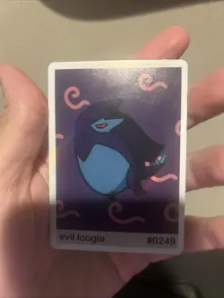 Pookiemoot Evil Loogia #0249 Chase Holo Rare Pokemon Derpy Fan Art Card Gen 2 - Image 5