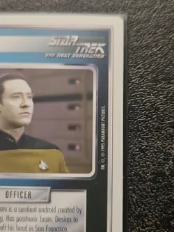 Star Trek Card Game CCG - White Border Data - 1995 The Next Generation - Image 3