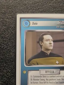 Star Trek Card Game CCG - White Border Data - 1995 The Next Generation - Image 4