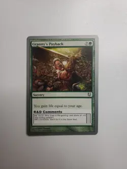 Granny's Payback MTG 2004 Green Sorcery Card Magic the Gathering - Image 2
