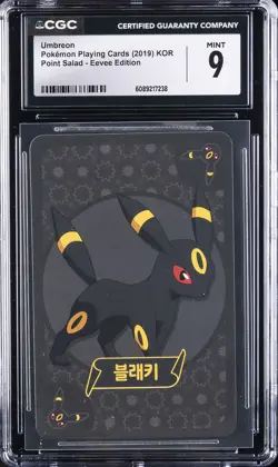2019 POKEMON PLAYING CARDS POINT SALAD - EEVEE ED - KOREAN UMBREON CGC 9 - Image 1