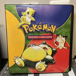 USED 1999 POKEMON TRADING CARD GAME 3 RING BINDER ULTRA PRO CARD HOLDER ALBUM - Image 1