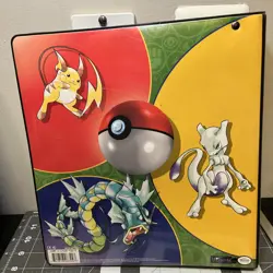 USED 1999 POKEMON TRADING CARD GAME 3 RING BINDER ULTRA PRO CARD HOLDER ALBUM - Image 2