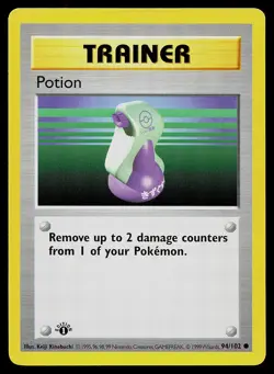 Pokemon Card - Potion Base Set (Shadowless) 1st Edition 94/102 Common - Image 1