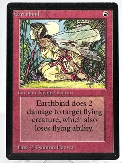 Earthbind Limited Edition Beta MTG NM Vintage 1993 Magic The Gathering G2U - Image 1