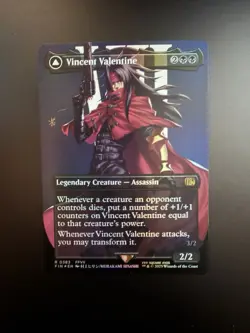 MTG Final Fantasy English Vincent Valentine Borderless 0383 Foil - Image 1