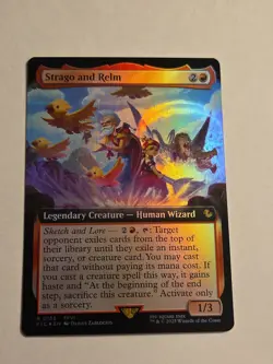 Strago and Relm X1 FOIL (Extended Art) FIC MTG Commander: Final Fantasy - Image 1