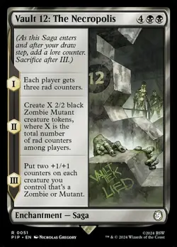 1 x Vault 12: The Necropolis - Foil - Universes Beyond: Fallout - NM-Mint - MTG - Image 1