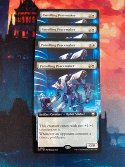 MTG Edge of Eternities Patrolling Peacemaker Extended Art x 4 - Image 1