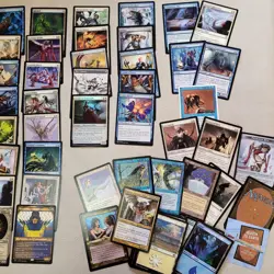 Cutom Complete COMMANDER DECK Magic. Toxic Poison infect themed -White and Blue - Image 2