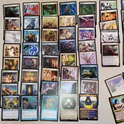 Cutom Complete COMMANDER DECK Magic. Toxic Poison infect themed -White and Blue - Image 3