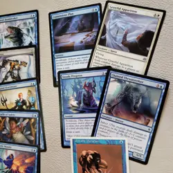 Cutom Complete COMMANDER DECK Magic. Toxic Poison infect themed -White and Blue - Image 4