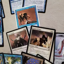 Cutom Complete COMMANDER DECK Magic. Toxic Poison infect themed -White and Blue - Image 5