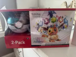 Pokemon TCG Prismatic Evolutions Elite Trainer Box ETB Pokeball Sams Club Bundle - Image 1