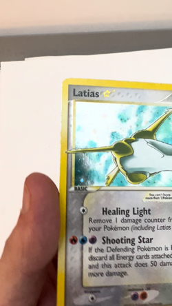 Pokemon Latias Gold Star 105/107 SWIRL ex Deoxys Customized - Image 2
