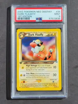 Pokemon PSA 9 1ST EDITION DARK FLAAFFY 34/105 NEO DESTINY SET - MINT - Image 3