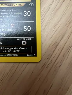 Pokemon Houndoom 23/75 LP Neo Discovery Rare LP+ - Image 5