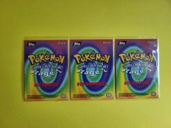 Topps Pokemon Evolution E7, 8, 9 Squirtle Set, Black Logo, Never Played, Mint - Image 2