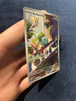 Pokemon TCG Bulbasaur Stellar Crown Illustration - Image 3