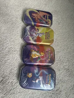 Pokemon TCG Kanto Power Mini Tin 4 Art Set - G19 Sealed (2019) - Image 1