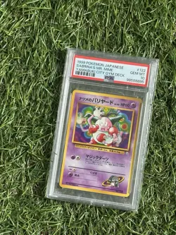 Pokemon Japanese Sabrina's Mr. Mime Yamabuki City 122 Slab PSA 10 GEM MINT - Image 1