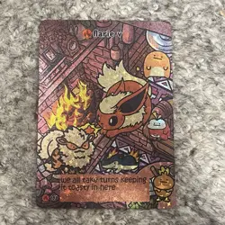 Flarie V Pokiebubies V2 1st Edition Fan Art Chef Ken Lee Pokemon Flareon 103 - Image 1
