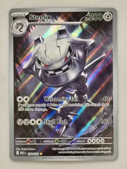 Pokemon Steelix 150/132 Mega Evolution Illustration Rare Full Art - NM/Mint - Image 1