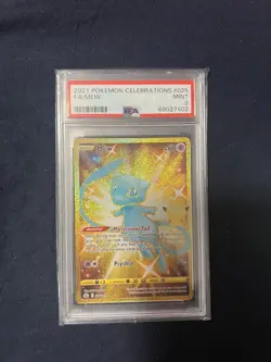 2021 Pokemon CELEBRATIONS FULL ART MEW #25 PSA 9 MINT - Image 1