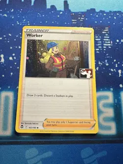 Pokemon TCG Worker Holo SIT 167/195 Play! Prize Pack Series NM - Image 1