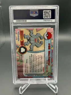 2000 TOPPS CHROME POKEMON T.V. SPARKLE #68 MACHAMP PSA 6 - Image 2