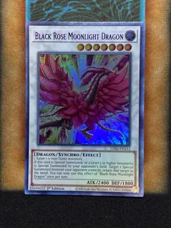 Yugioh Black Rose Moonlight Dragon LDS2-EN112 Ultra Rare 1st Ed NM PURPLE - Image 1