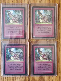 MAGIC THE GATHERING Lot of Four (4) EARTHBIND BETA Cards Very Nice Condition - Image 1