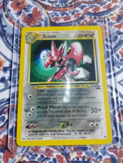 Pokemon TCG Scizor 33 Black Star Promo Card LP - Image 1