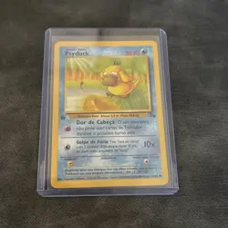 Rare vintage Psyduck 1st Edition Portuguese 53/62 Fossil Set Pokemon Card - Image 1
