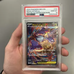 PSA 10 Mega Latias Ex 181 Special Illustration Rare Pokemon GM Mint Card - Image 1