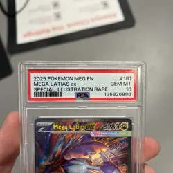 PSA 10 Mega Latias Ex 181 Special Illustration Rare Pokemon GM Mint Card - Image 3