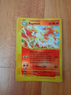 RARE REVERSE HOLO RAPIDASH 26/165 ORIGINAL EXPEDITION SET POKEMON CARD WOTC - Image 1