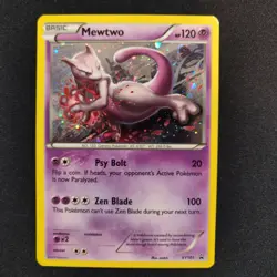 Mewtwo XY 101 Black Star Promo Pokemon Tcg 2015 Holo Card Lightly Played - Image 1