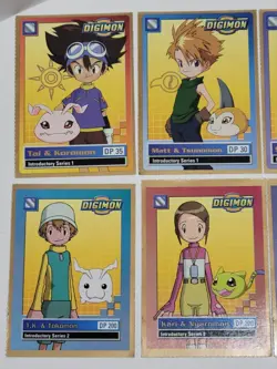 Vtg 1999 & 2000 Bandai Digimon TCG CCG Introductory Series 1 & 2 Card Lot (X15) - Image 3