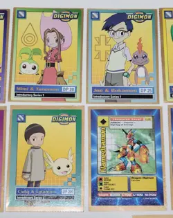 Vtg 1999 & 2000 Bandai Digimon TCG CCG Introductory Series 1 & 2 Card Lot (X15) - Image 5