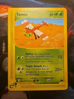 Yanma 116/144 Skyridge Regular 2003 Vintage Pokemon TCG ?? NM+ Clean Card ?? - Image 1