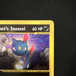 Rocket's Sneasel Winner Stamped 2002 Best of Game #5 Pokemon Card - Image 3