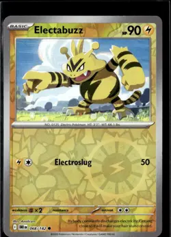 Pokemon Electabuzz 068/182 Destined Rivals Reverse Holo Common 2 Card Lot - Image 1