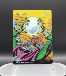 FOIL TRAUMATIZE (BORDERLESS) Marvel Universe Magic MTG MINT CARD Mythic - Image 1